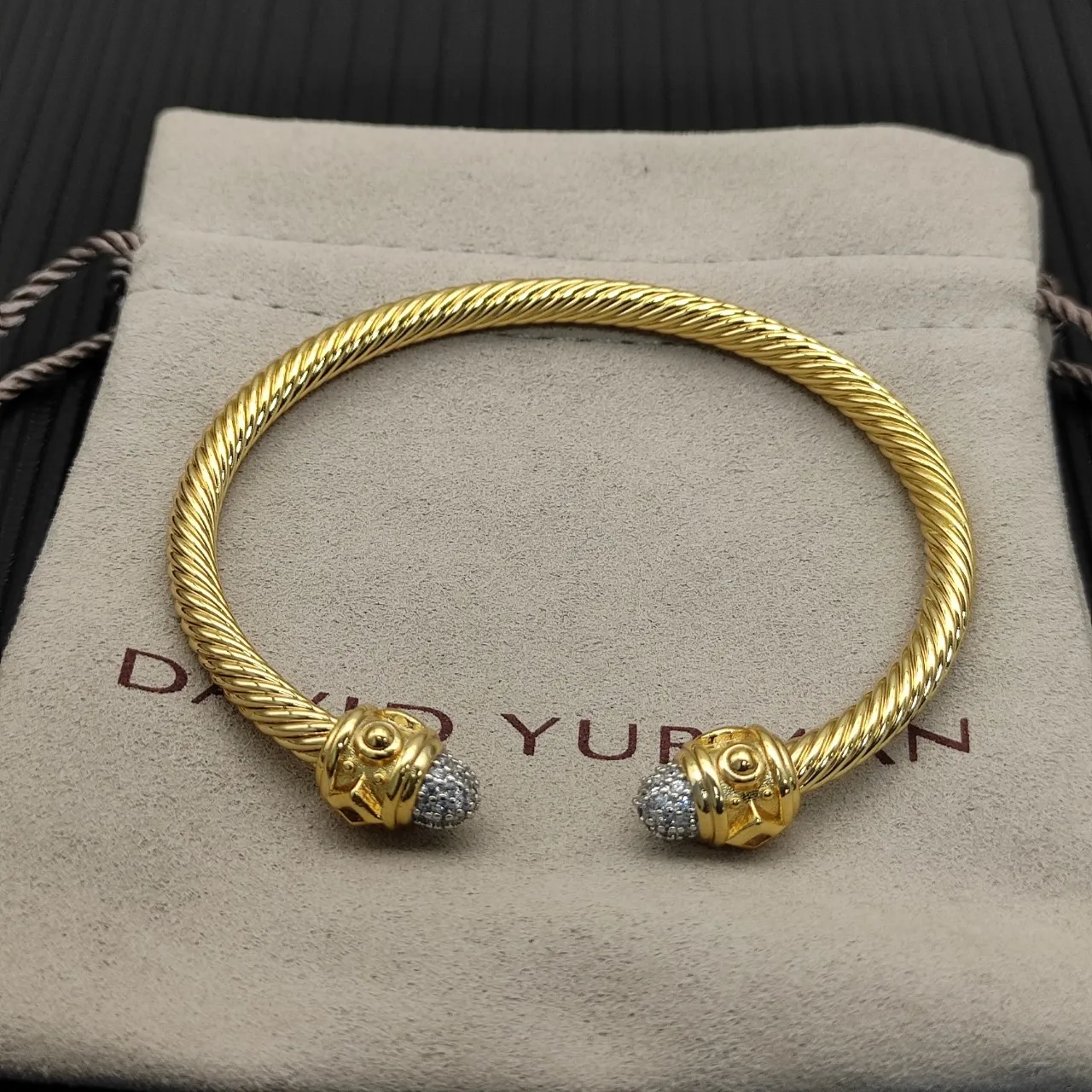 Tiffany & Co. HardWear Twisted Rope Pavé Diamond Bracelet 7