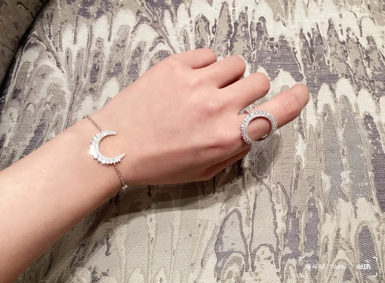 Tiffany & Co. Bague Open Circle Argent Navy Pavé-Set 3