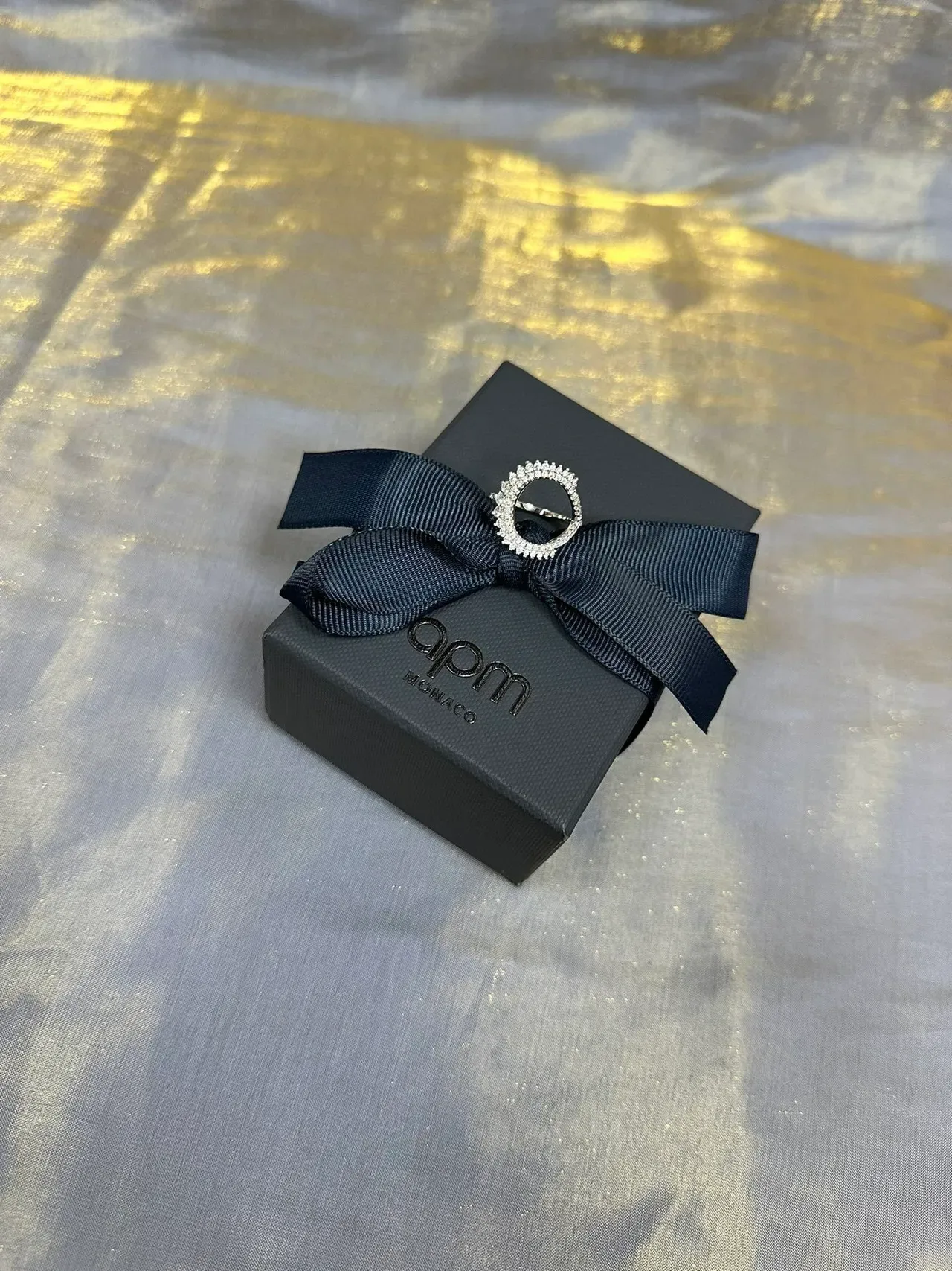 Tiffany & Co. Bague Open Circle Argent Navy Pavé-Set 7