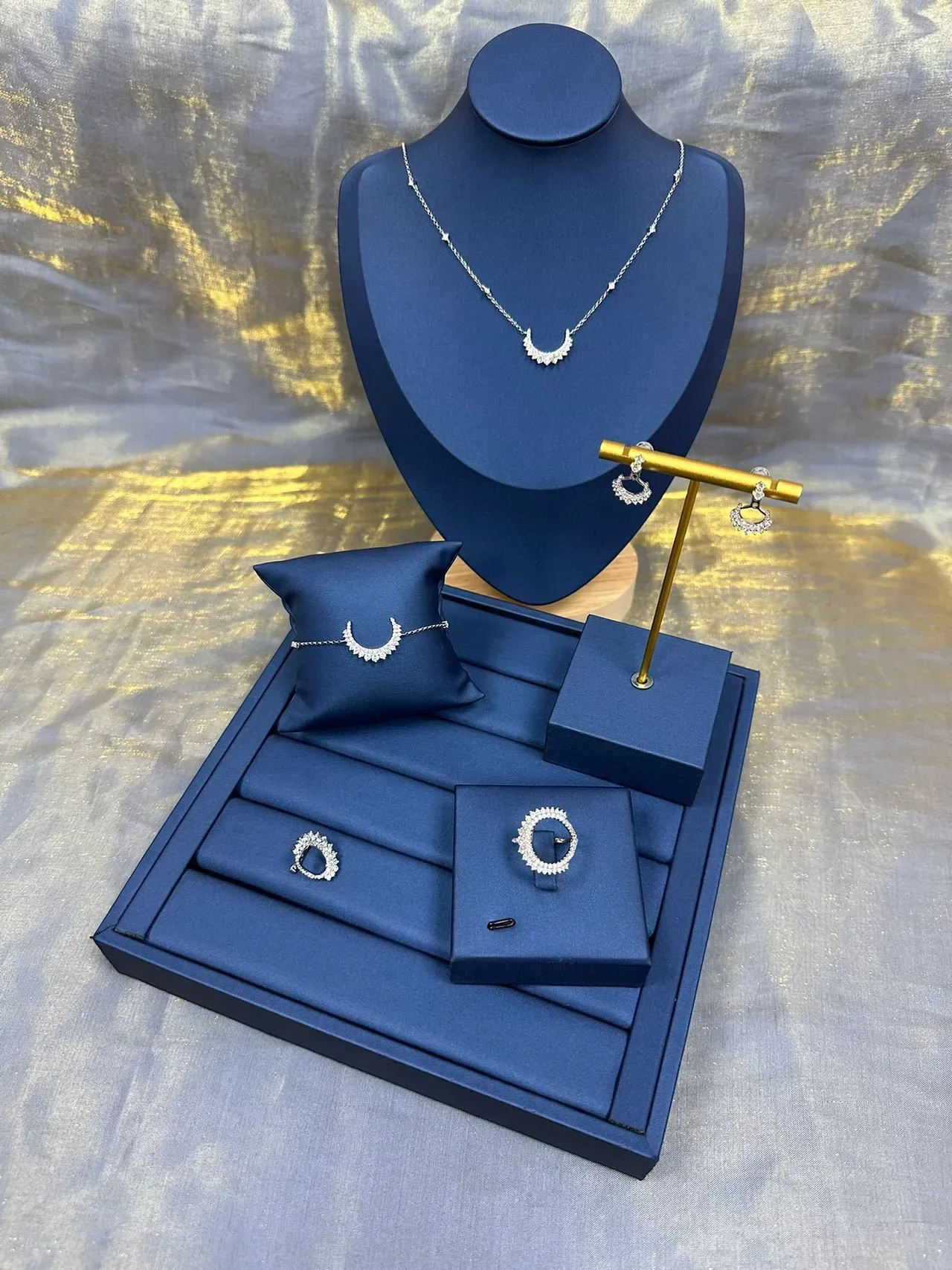 Tiffany & Co. Bague Open Circle Argent Navy Pavé-Set 8