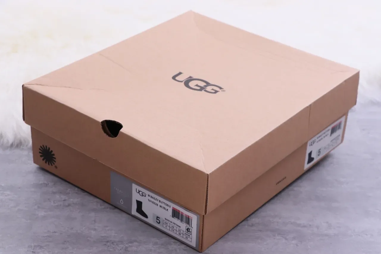 UGG Classic Short Black Suede Shearling-Lined Snow Boots 2