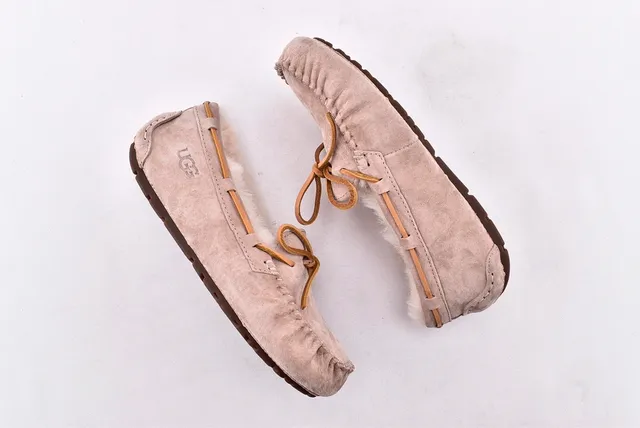 UGG Dakota Shearling-Lined Suede Loafers 12