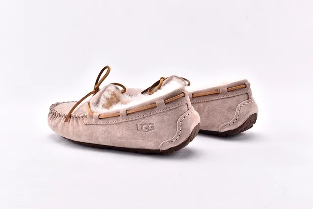 UGG Dakota Shearling-Lined Suede Loafers 14