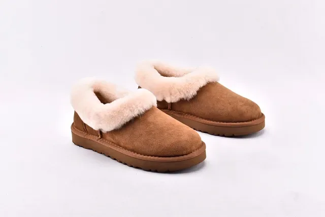 UGG Nita Chestnut সুয়েড শিয়ারলিং-লাইন্ড স্নো বুটস 9