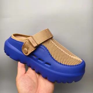 UGG Tasman Blue and Tan Mesh Clog