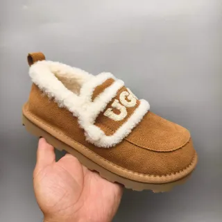 UGG Tasman Brown Beige Suede Upper Shearling-Lined Casual Shoes