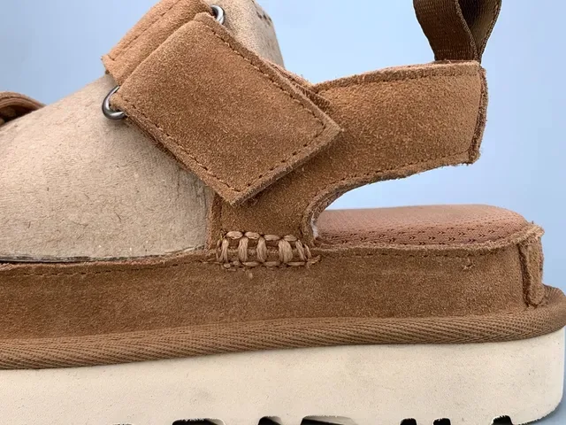UGG Tasman Brown Suede Platform Casual Sandals 7