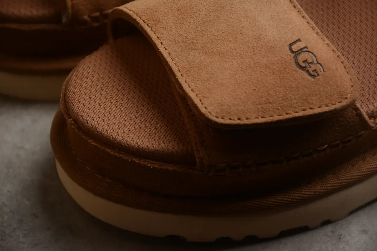 UGG Tasman Brown Suede Platform Casual Sandals 19