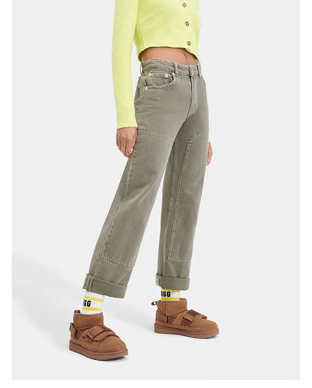 UGG Tasman 棕色麂皮带雪靴 6
