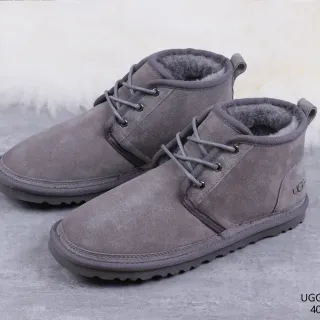 UGG Tasman 灰色麂皮羊毛内里系带雪靴