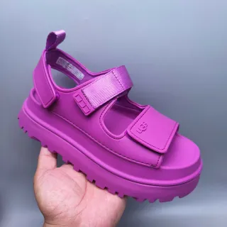 UGG Tasman Magenta চাঙ্কি প্ল্যাটফর্ম ক্যাজুয়াল স্যান্ডেল