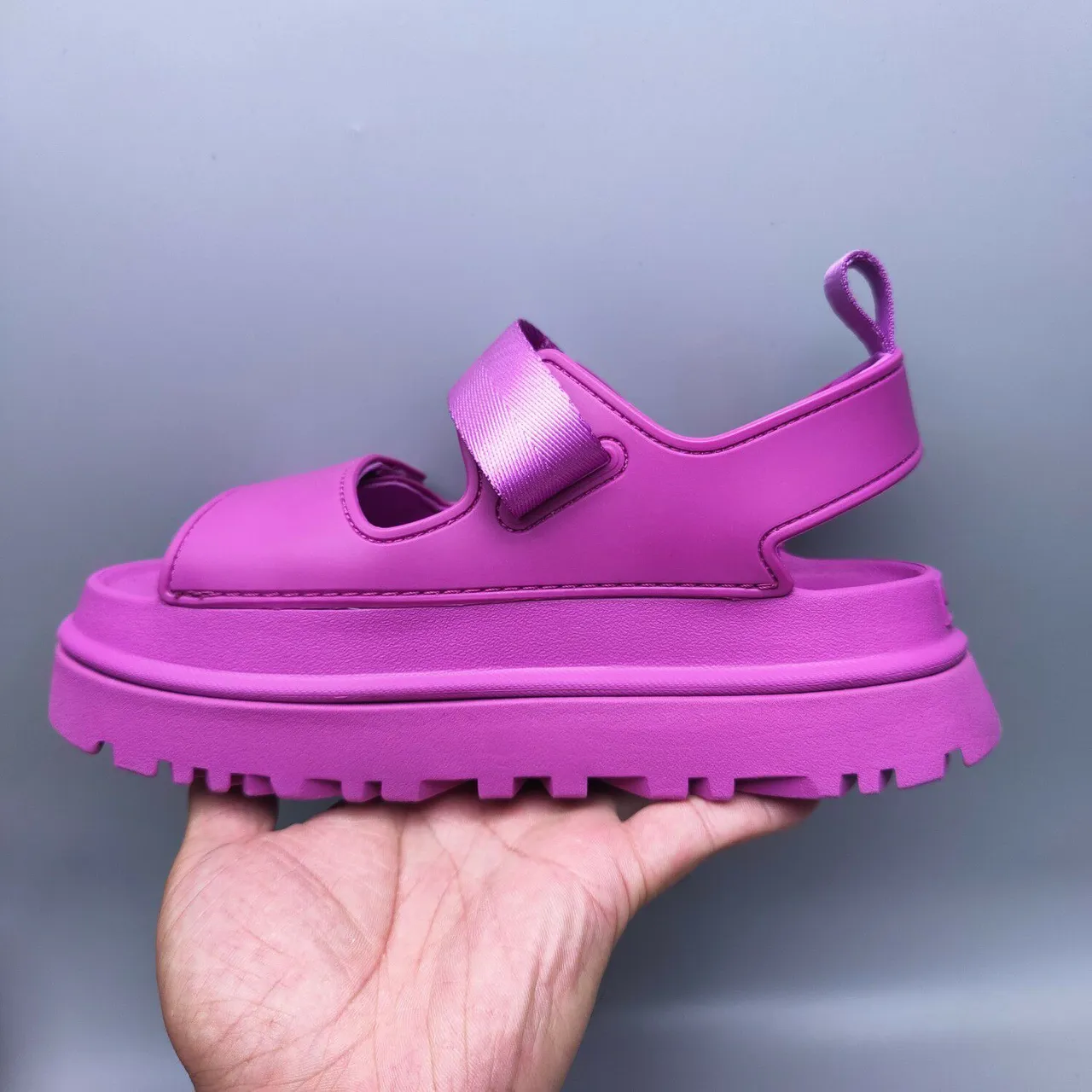 UGG Tasman Magenta চাঙ্কি প্ল্যাটফর্ম ক্যাজুয়াল স্যান্ডেল 7