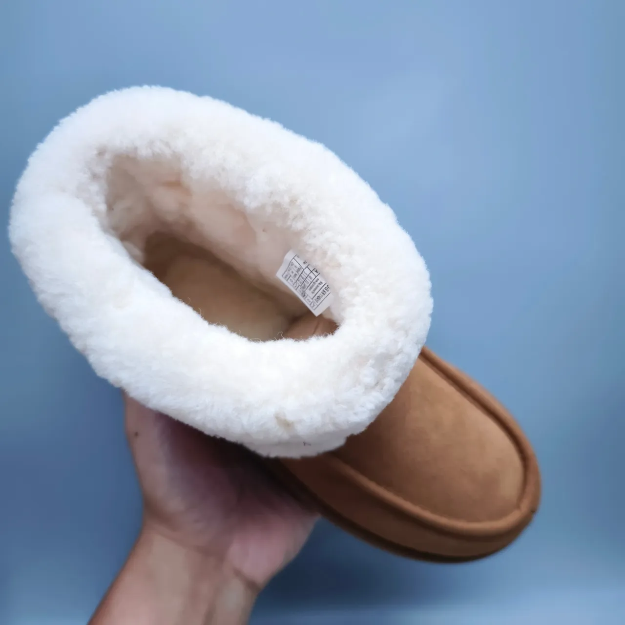 UGG Tasman Tan Shearling-Cuffed Snow Boot 2