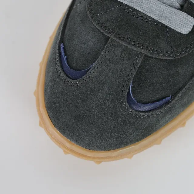Valentino Zapatillas Gris Azul Ante Suela Goma 5