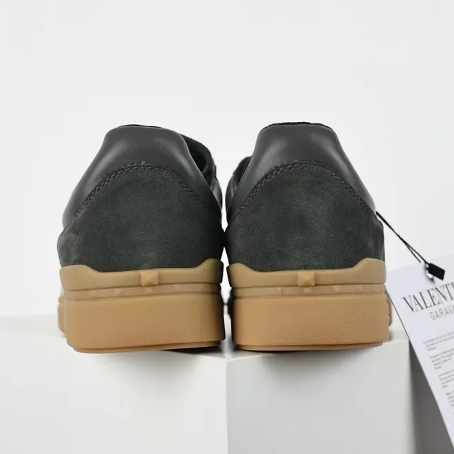 Valentino Zapatillas Gris Azul Ante Suela Goma 8