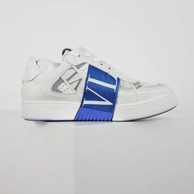 Valentino VLTN সাদা এবং রয়েল ব্লু লাইফস্টাইল স্নিকার 7