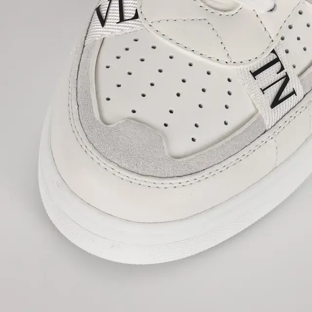 Valentino VLTN Tênis Lifestyle de Couro Branco 5