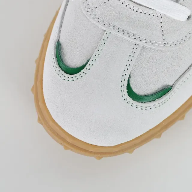 Valentino Blancos y Burdeos Low-Top Ante y Cuero Upper Lifestyle Sneakers 5