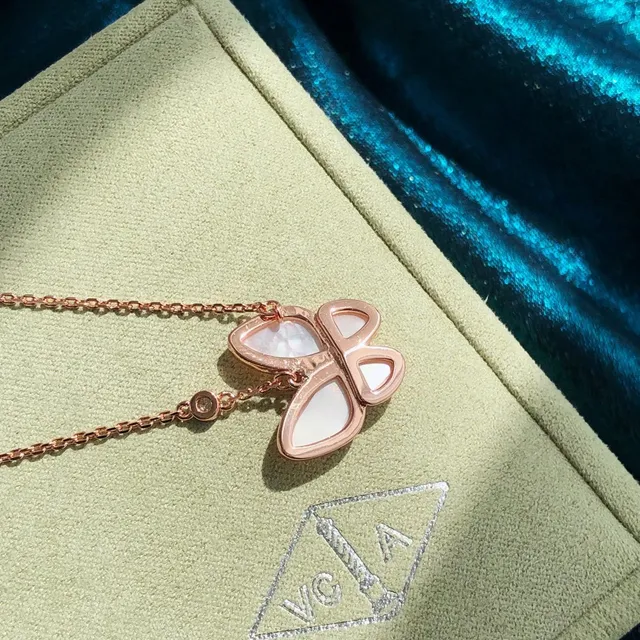Van Cleef & Arpels पापिलॉन तितली मातृत्व मोती और डायमंड नेकलेस 7