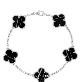 Van Cleef & Arpels Alhambra Five Motif Black Onyx Bracelet