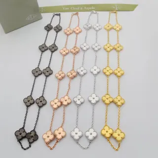 Van Cleef & Arpels Alhambra Five-Petal Clover Motif Chain Bracelet