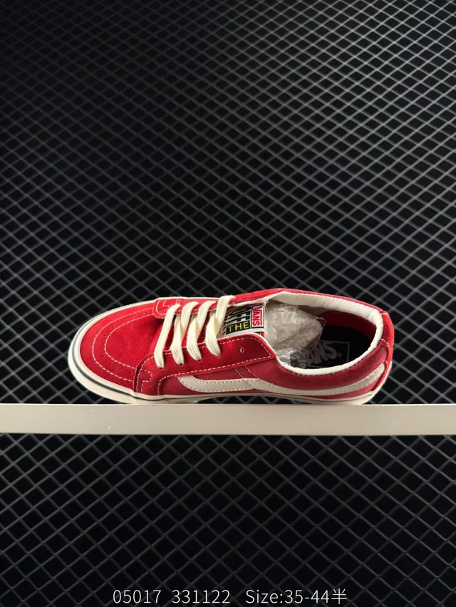 Vans Old Skool वाइन रेड एंड व्हाइट स्केटबोर्ड जूते 2