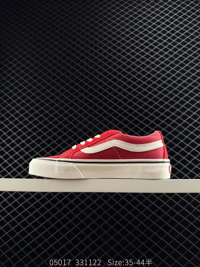 Vans Old Skool वाइन रेड एंड व्हाइट स्केटबोर्ड जूते 3