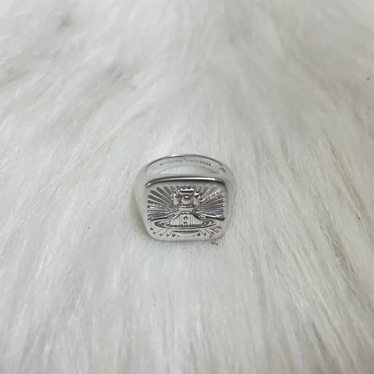 Vivienne Westwood Orb Signet Ring পালিশড সিলভার 5