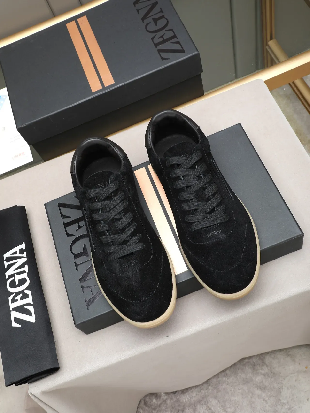 Zegna Black Suede Lifestyle Sneaker 2