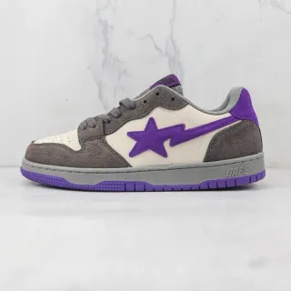BAPE STA سنيكرز أسلوب حياة بنفسجي نجم