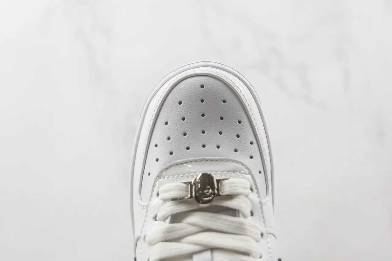 A Bathing Ape BAPE STA Branco Preto Star Lightning Tênis Lifestyle 6
