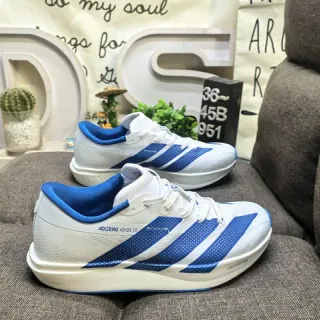 Adidas Adizero Adios 10 Chaussures de course blanches et bleues