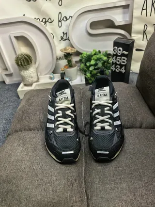 Adidas adizero SFT-400 Black White Silver Lifestyle Sneakers 10
