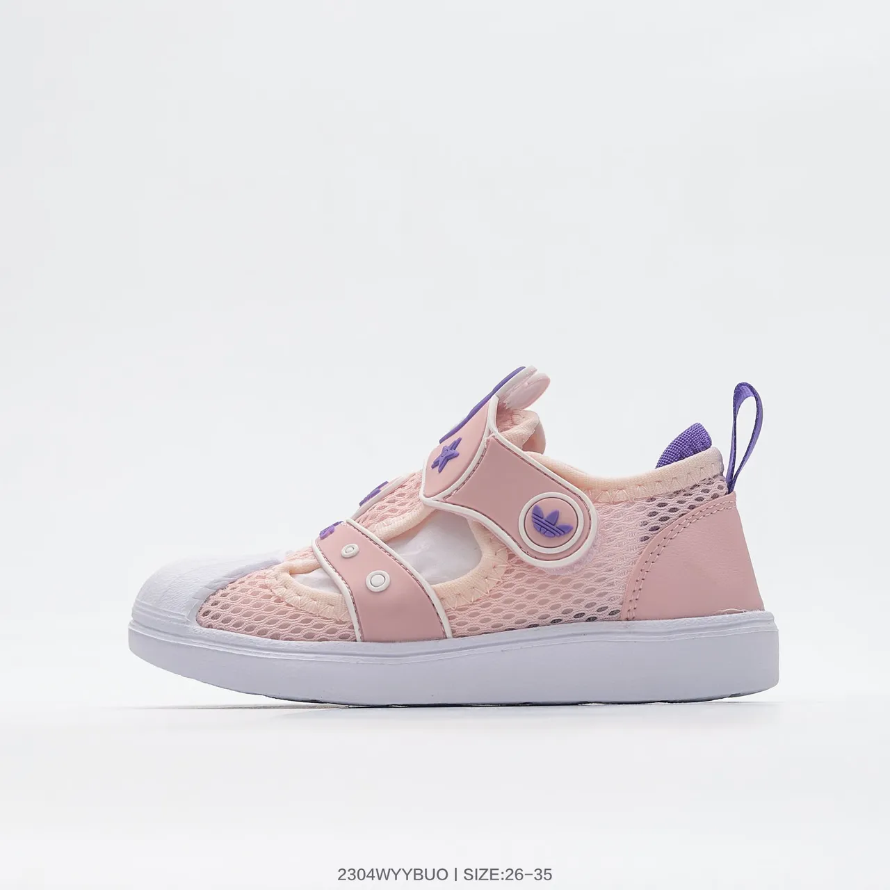 Adidas بيج أخضر شبكي علوي إغلاق حزام قابل للتعديل صندل كاجوال 9