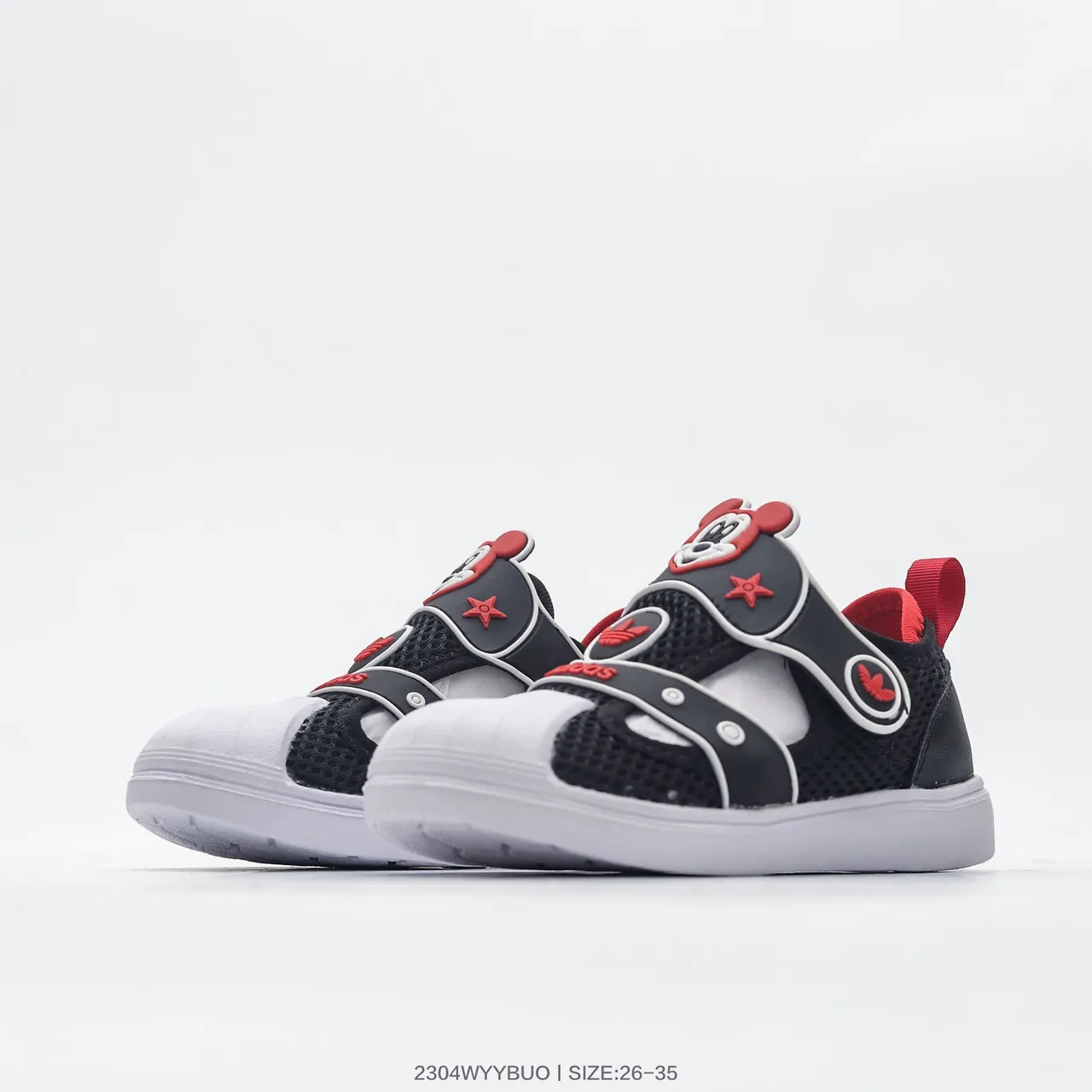 Adidas بيج أخضر شبكي علوي إغلاق حزام قابل للتعديل صندل كاجوال 19