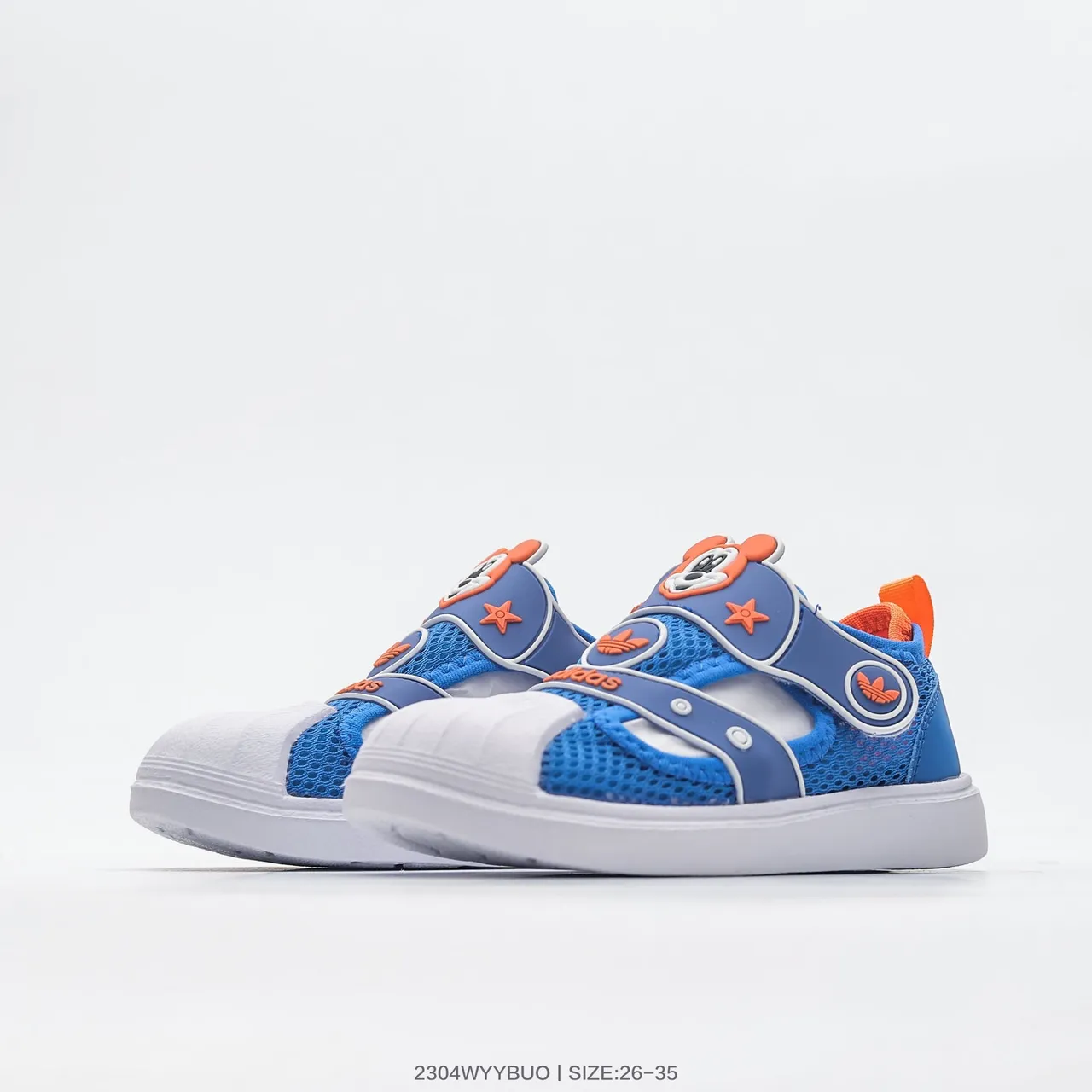 Adidas بيج أخضر شبكي علوي إغلاق حزام قابل للتعديل صندل كاجوال 22