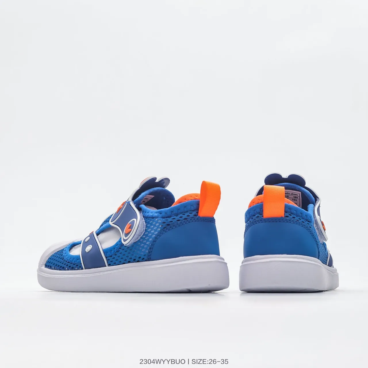 Adidas بيج أخضر شبكي علوي إغلاق حزام قابل للتعديل صندل كاجوال 23