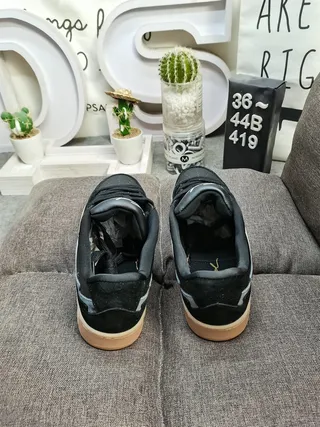 Adidas Tênis Lifestyle Preto Bege Low-Top Mix Camurça-Couro 8