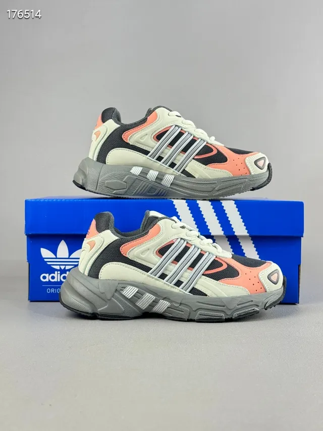 Adidas Black Green Midsole Mesh-Synthetic Hybrid Upper Chunky Sneakers 3