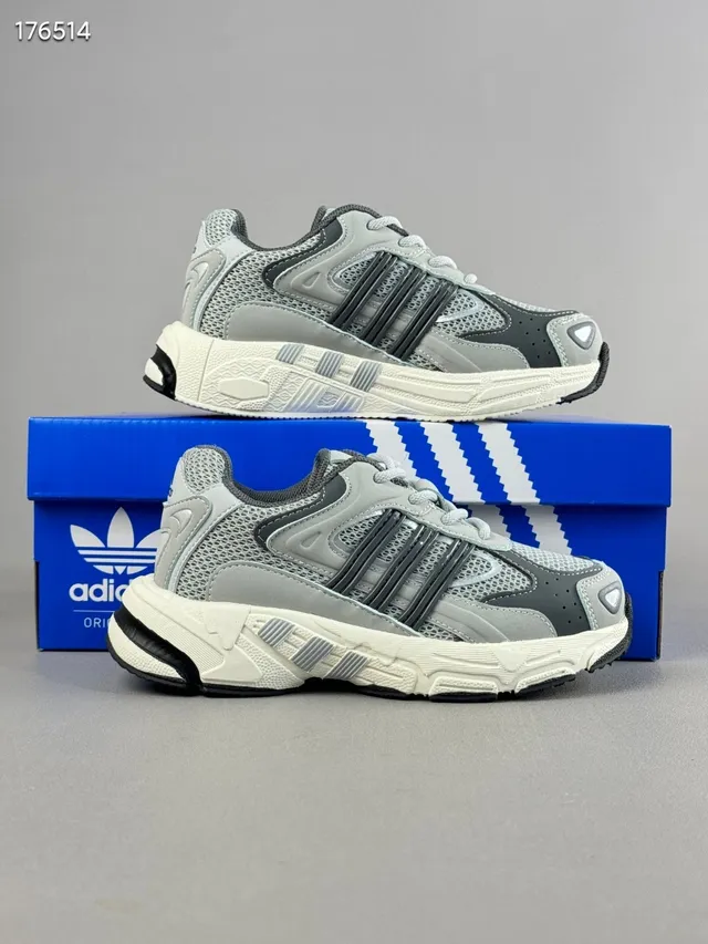 Adidas Black Green Midsole Mesh-Synthetic Hybrid Upper Chunky Sneakers 4