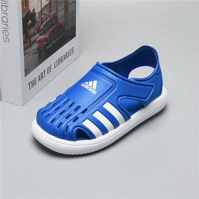 Adidas কালো সবুজ ওপেন টু স্ট্র্যাপ ফাস্টেন্ড ক্যাজুয়াল স্যান্ডেল 7