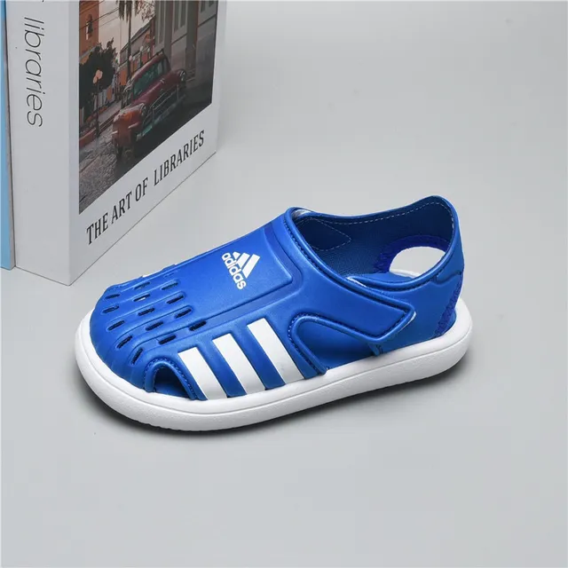 Adidas কালো সবুজ ওপেন টু স্ট্র্যাপ ফাস্টেন্ড ক্যাজুয়াল স্যান্ডেল 8