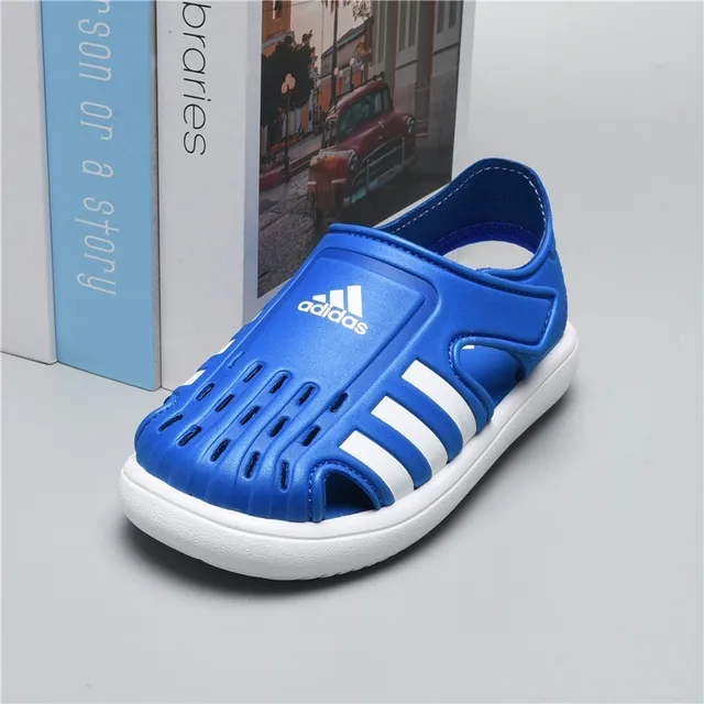 Adidas কালো সবুজ ওপেন টু স্ট্র্যাপ ফাস্টেন্ড ক্যাজুয়াল স্যান্ডেল 10