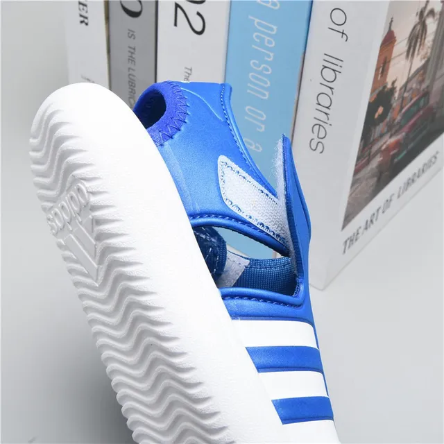Adidas কালো সবুজ ওপেন টু স্ট্র্যাপ ফাস্টেন্ড ক্যাজুয়াল স্যান্ডেল 12