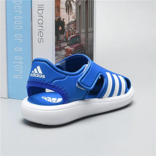 Adidas কালো সবুজ ওপেন টু স্ট্র্যাপ ফাস্টেন্ড ক্যাজুয়াল স্যান্ডেল 13