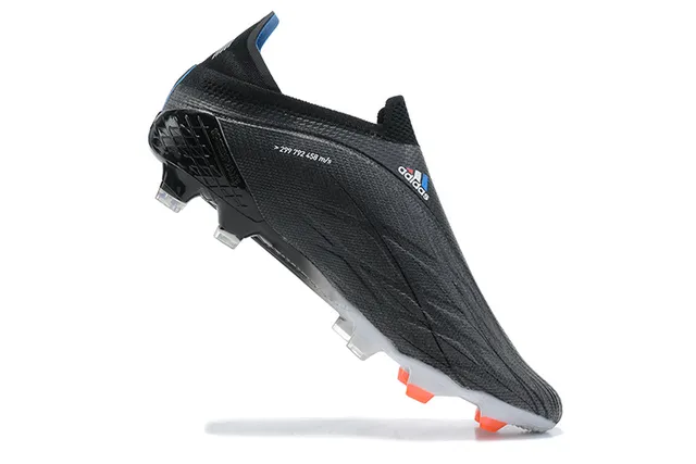 Adidas काला नारंगी सॉक-फिट कॉलर असममित लेसिंग कवर फर्म-ग्राउंड सोकर जूते 3