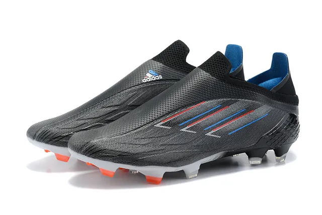 Adidas काला नारंगी सॉक-फिट कॉलर असममित लेसिंग कवर फर्म-ग्राउंड सोकर जूते 8