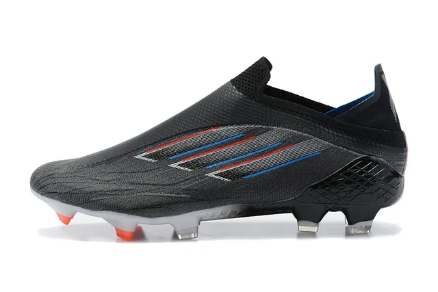Adidas काला नारंगी सॉक-फिट कॉलर असममित लेसिंग कवर फर्म-ग्राउंड सोकर जूते 10