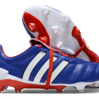 Adidas Copa Mundial Bleu Blanc Rouge Firm-Ground Chaussures de Football