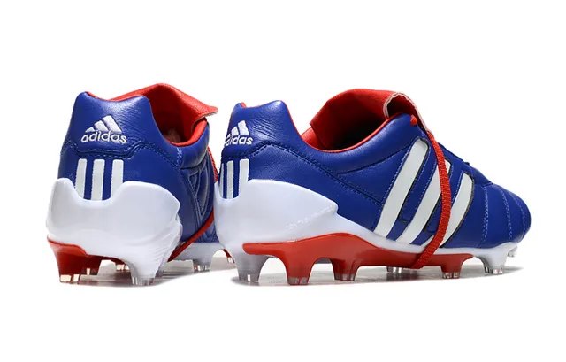 Adidas Copa Mundial Azul Branco Vermelho Firm-Ground Sapatos de Futebol 19